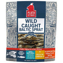 Plato Pet Treats Wild Caught Baltic Sprat Fish Grain-Free Dehydrated Dog Treats (85-g bag)
