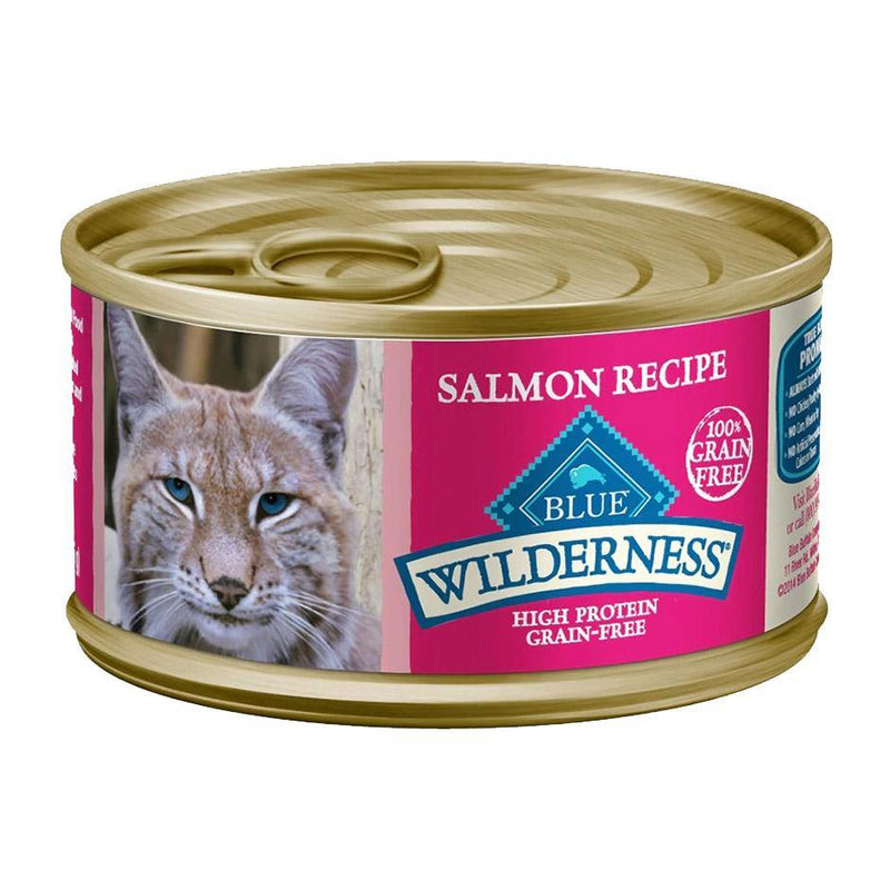 Blue Buffalo Wilderness Salmon Recipe Grain-Free Canned Cat Food - Petanada