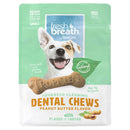 TropiClean Fresh Breath Dental Chew Peanut Butter Flavor Dog Treats