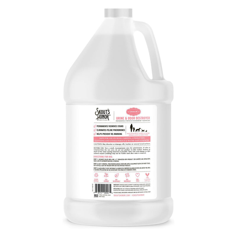 SKOUT'S HONOR Professional Strength Urine & Odor Destroyer for Cats (1-gallon bottle)
