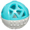 Totally Pooched Catch n' Squeak Rubber Ball Dog Toys (3.5-inch, Grey & Teal)