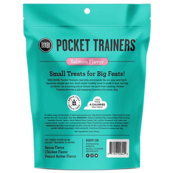 BIXBI Pocket Trainers Salmon Flavor Grain-Free Dog Treats (6-oz bag) - Petanada