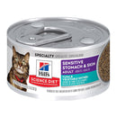 Hill's Science Diet Adult Sensitive Stomach & Skin Tuna & Vegetable Entrée Canned Cat Food