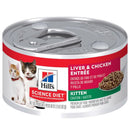 Hill's Science Diet Kitten Liver & Chicken Entree Canned Cat Food
