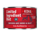 KOHA Limited Ingredient Diet Shredded Beef Entrée in Gravy Canned Cat Food (5.5-oz, case of 24)