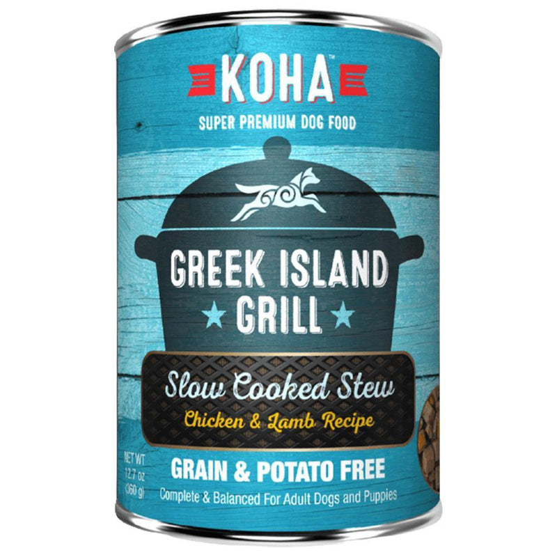 KOHA Greek Island Grill Chicken and Lamb Recipe Canned Dog Food (12.7-oz can, case of 12)