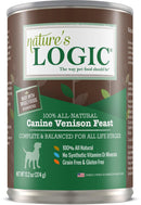 Nature's Logic Canine Venison Feast Grain-Free Canned Dog Food Canada