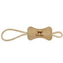 Tall Tails Natural Leather Bone Rope Dog Toy