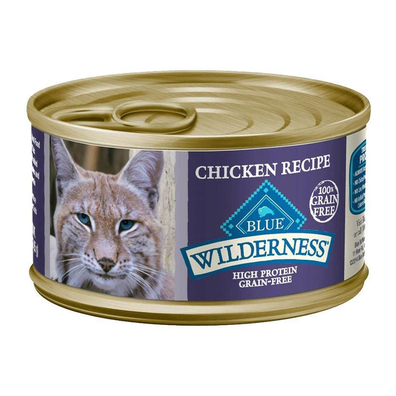 Blue Buffalo Wilderness Mature Chicken Recipe Grain-Free Canned Cat Food - Petanada