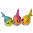 Dharma Dog Karma Cat Multi Colored Fish Cat Toy, 2-pack