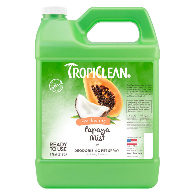 TropiClean Papaya Mist Deodorizer Spray Refill
