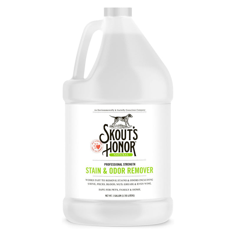 SKOUT'S HONOR Professional Strength Stain & Odor Remover for Dogs (1-gallon bottle)