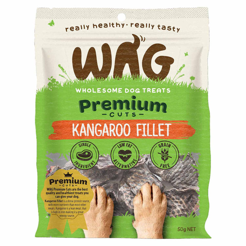 WAG Kangaroo Fillet Grain-Free Dog Treats