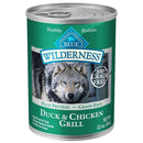 Blue Buffalo Wilderness Duck & Chicken Grill Grain-Free Canned Dog Food (12.5-oz, case of 12)