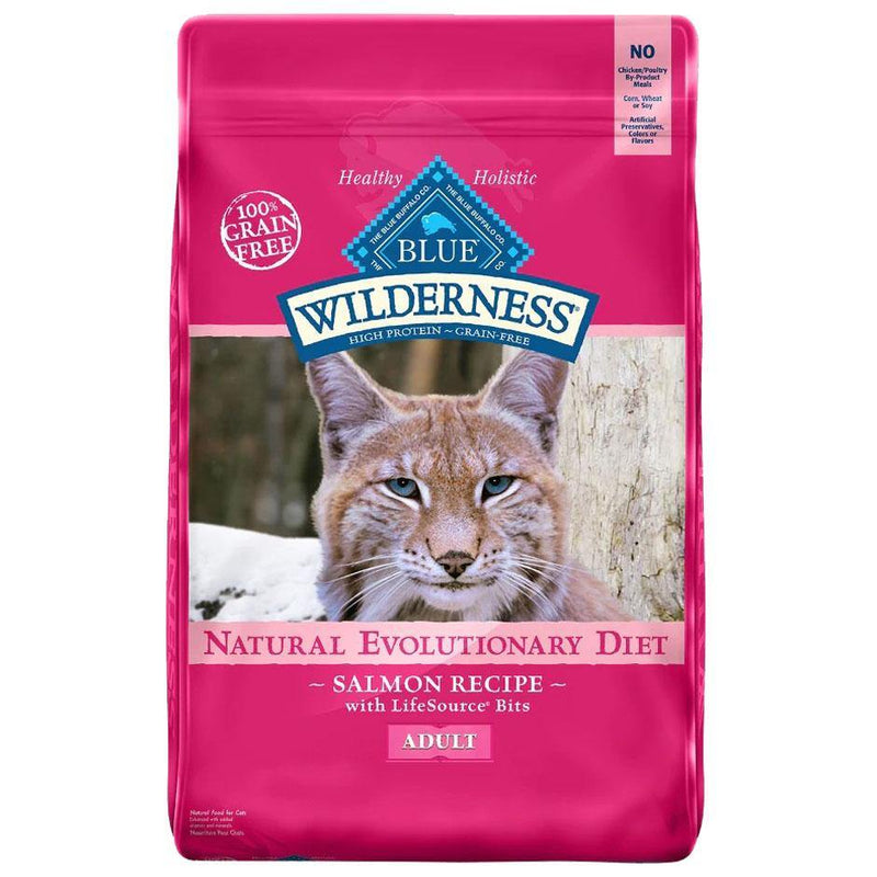Blue Buffalo Wilderness Salmon Recipe Grain-Free Adult Dry Cat Food