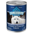 Blue Buffalo Wilderness Turkey & Chicken Grill Grain-Free Senior Canned Dog Food (12.5-oz, case of 12)