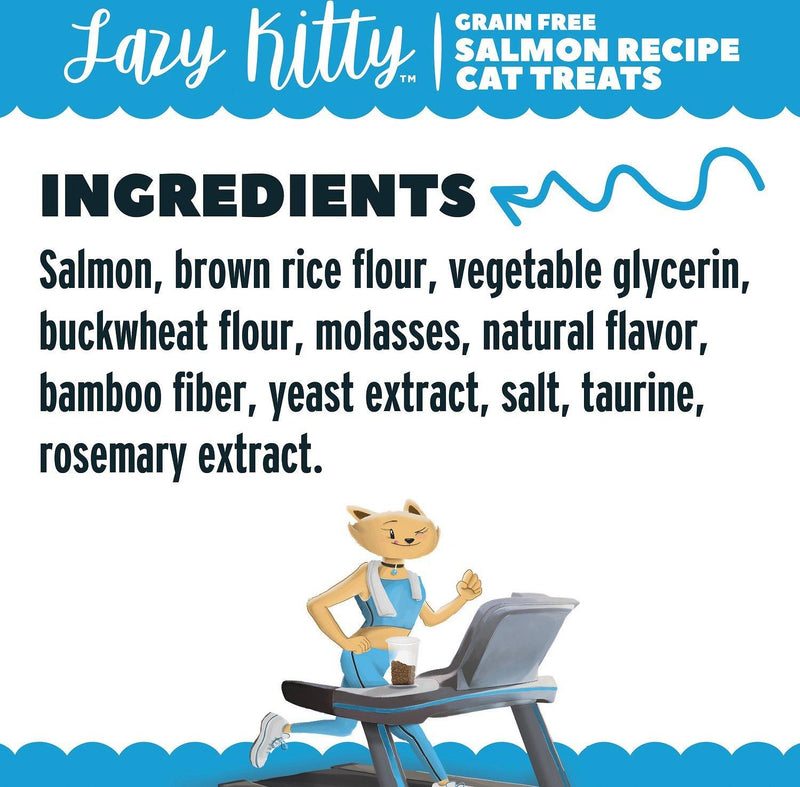 Lazy Kitty Salmon Recipe Air-Dried Grain-Free Cat Treats (85-g bag) - Petanada