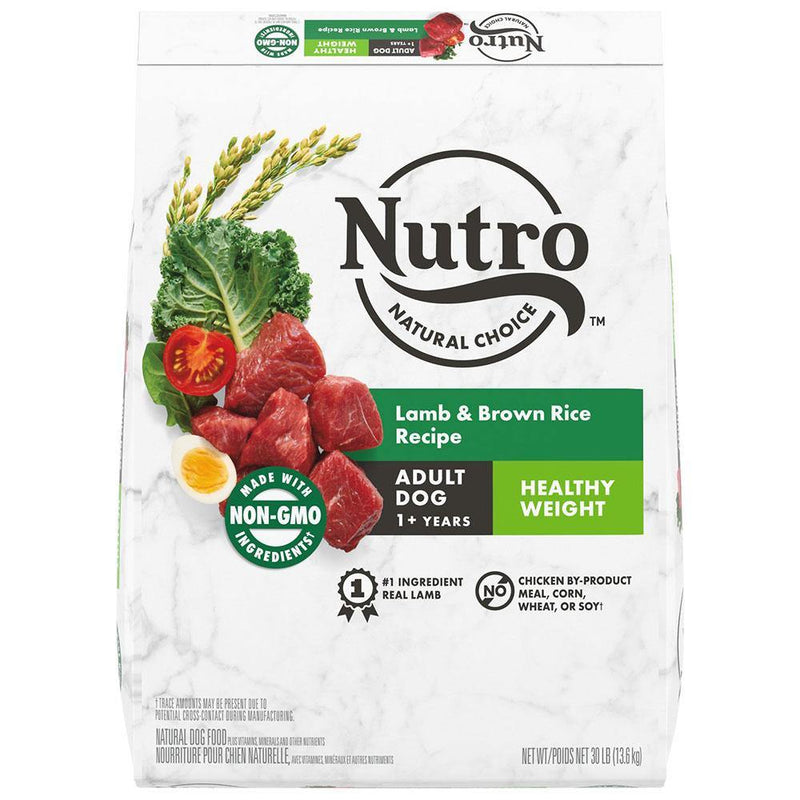 Nutro Natural Choice Healthy Weight Lamb & Brown Rice Recipe Adult Dry Dog Food 