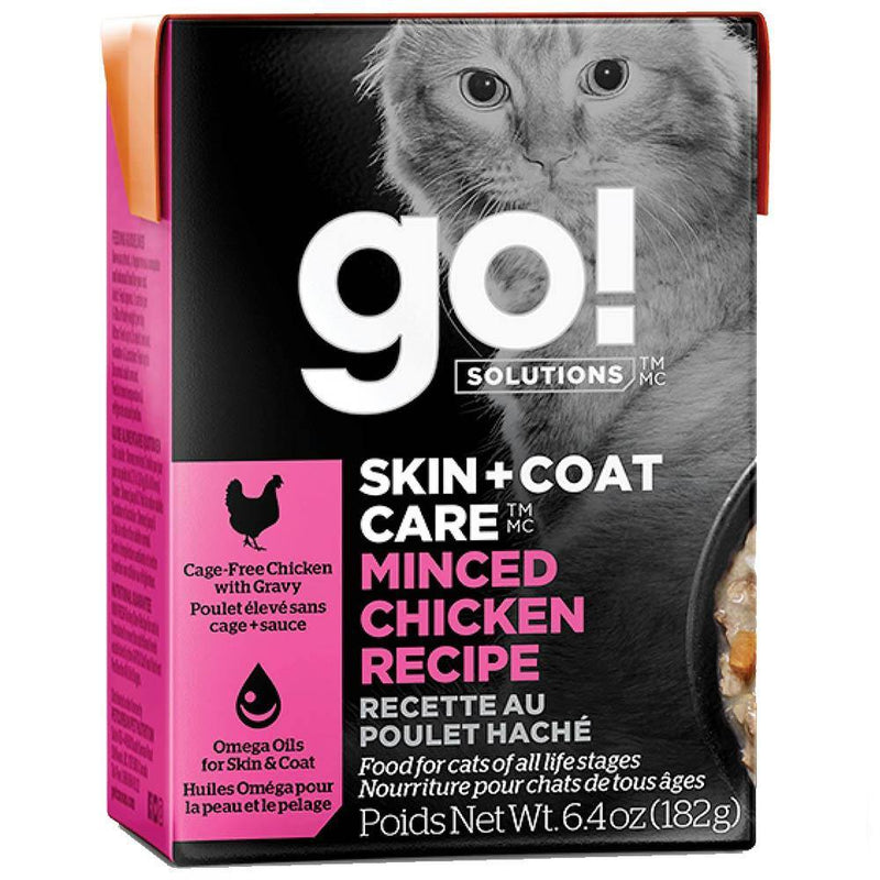 Go! SKIN + COAT CARE Minced Chicken Cat Food (6.4-oz, case of 24)