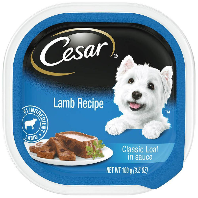 Cesar Lamb Recipe Classic Loaf in Sauce Dog Food Trays (3.5-oz, case of 12)
