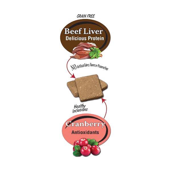 Benny Bully’s Liver Plus Cranberry Dog Treats (58-g bag) - Petanada