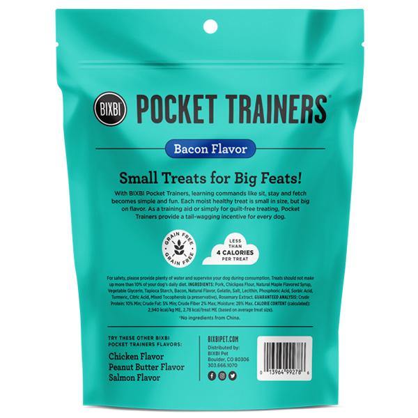 BIXBI Pocket Trainers Bacon Flavor Grain-Free Dog Treats (6-oz bag) - Petanada
