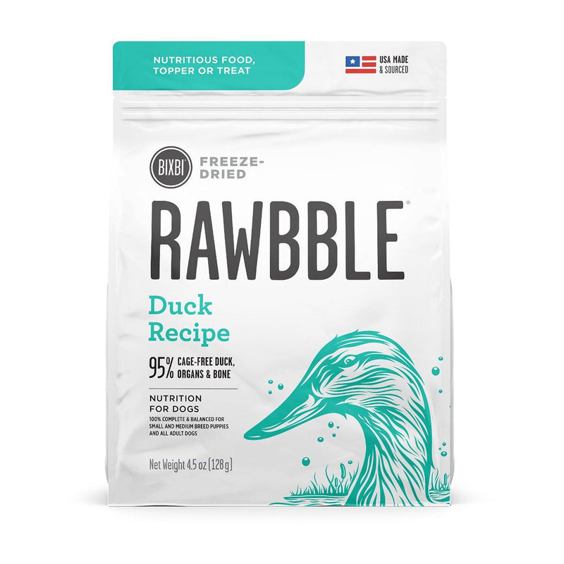 BIXBI RAWBBLE Duck Recipe Freeze-Dried Dog Food - Petanada