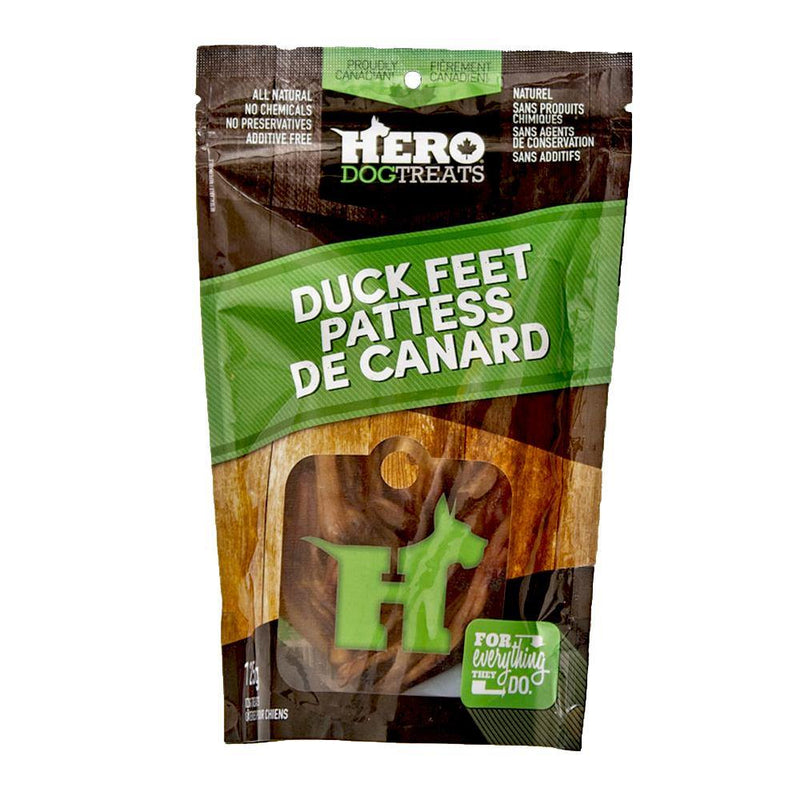 HERO Duck Feet dehydrated Dog Treats (125-g bag)