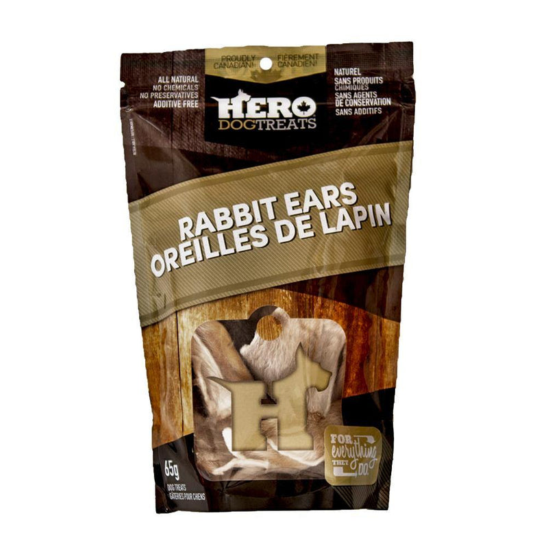 HERO Rabbit Ears Dehydrated Dog Treats (65-g bag)
