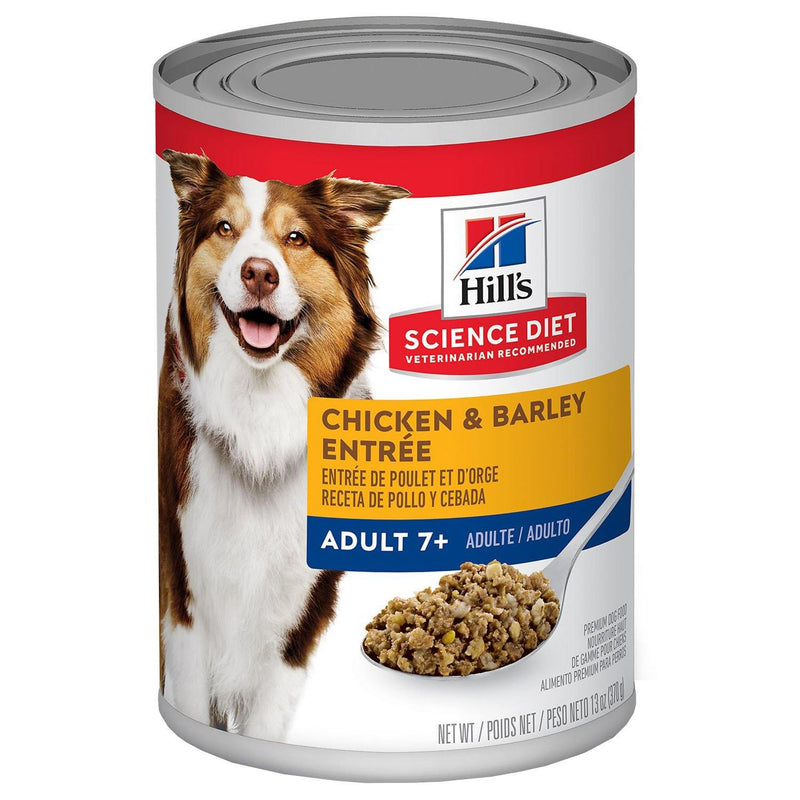 Hill's Science Diet Adult 7+ Chicken & Barley Entrée Canned Dog Food 