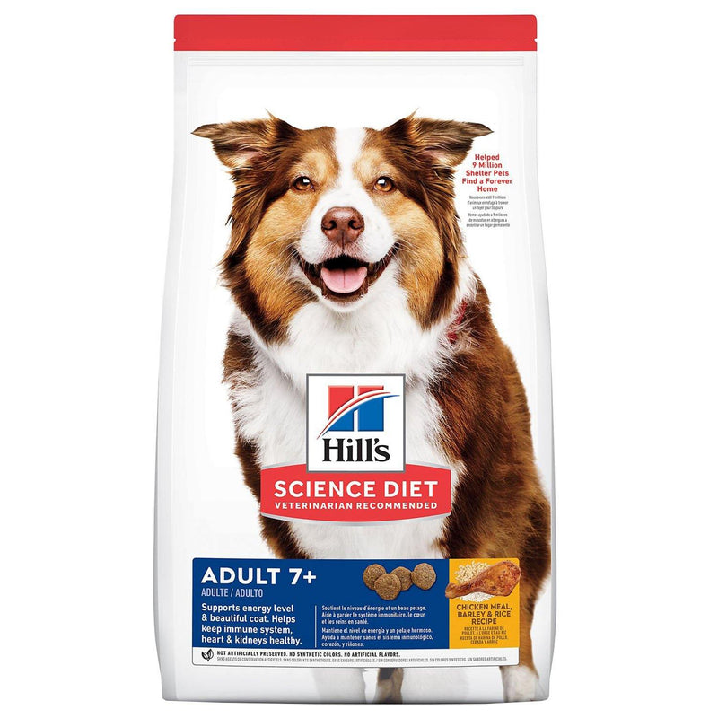 Hill's Science Diet Adult 7+ Chicken Meal, Barley & Brown Rice Recipe Dry Dog Food 