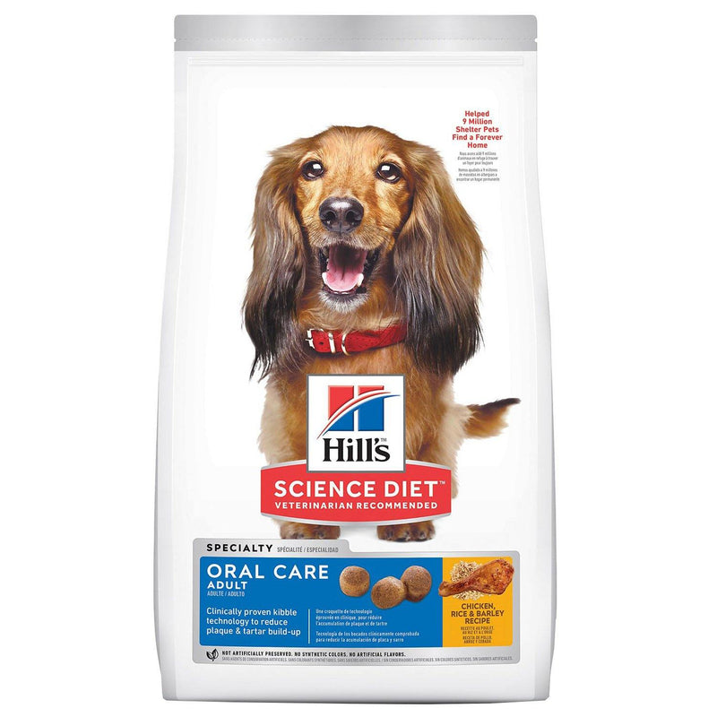 Hill's Science Diet Adult Oral Care Chicken, Rice & Barley Recipe Dry Dog Food 
