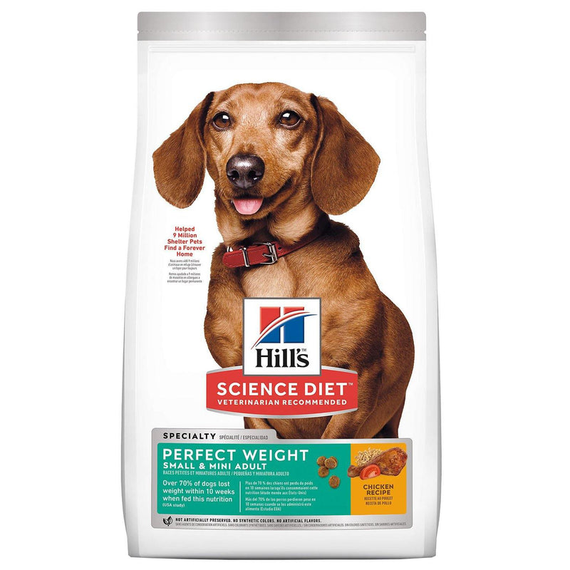 Hill's Science Diet Adult Perfect Weight Small & Mini Chicken Recipe Dry Dog Food 