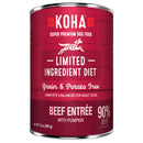 KOHA Limited Ingredient Diet Beef Entrée Grain-Free Canned Dog Food (13-oz can, case of 12)
