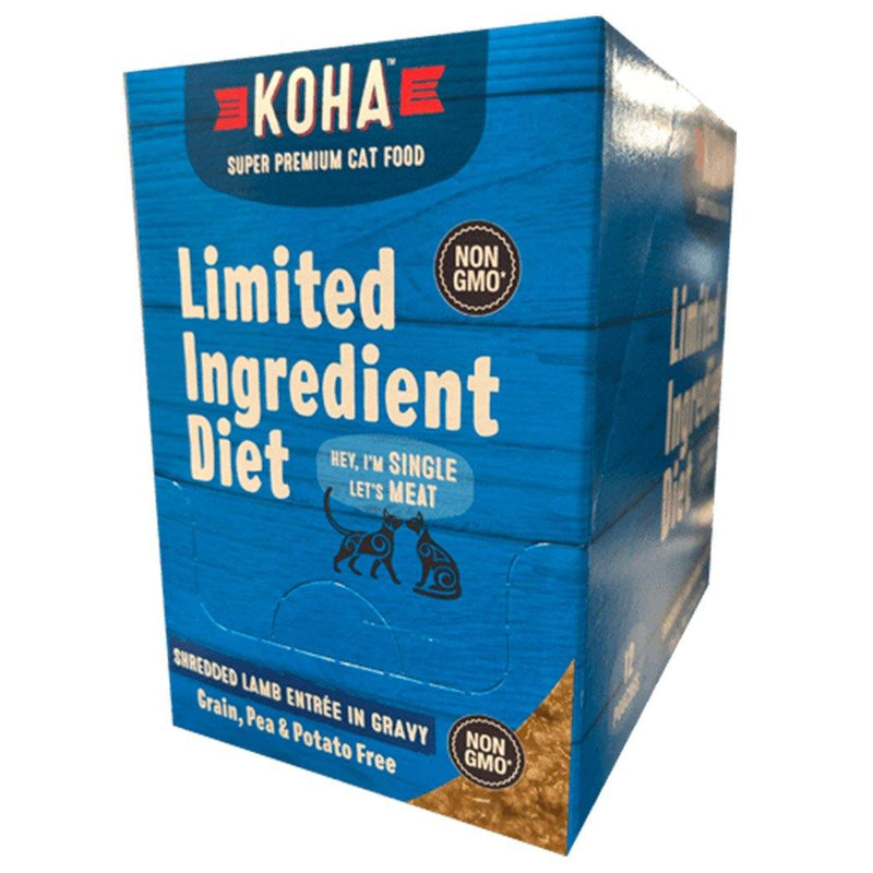 KOHA Limited Ingredient Diet Shredded Lamb Entrée in Gravy Canned Cat Food (2.8-oz pouch, case of 24)