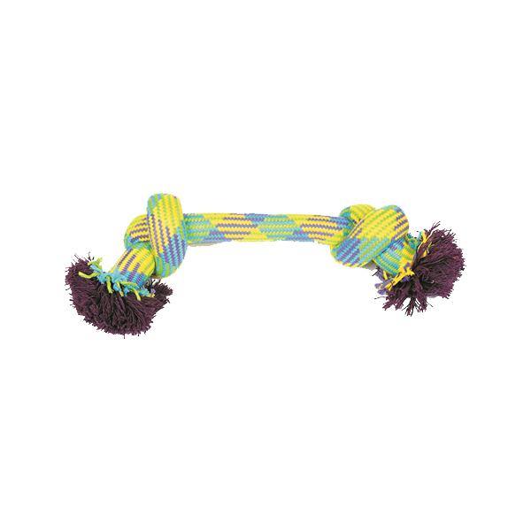 Mammoth Flossy Chew Extra Rope Dog Toy (Large 14’’, 2 knots, color varies) - Petanada
