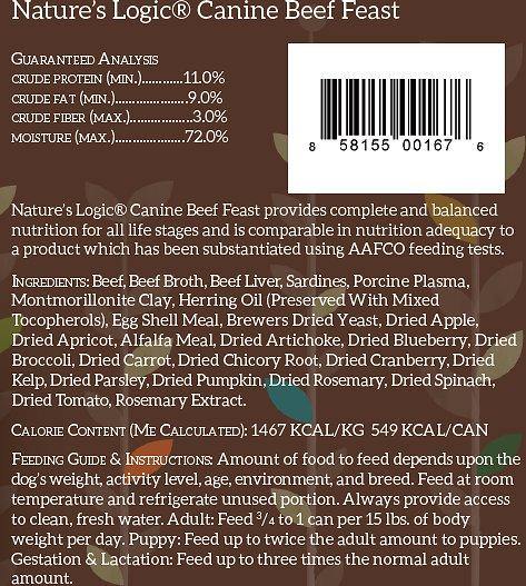 Nature's Logic Grain-Free Canned Dog Food  - Petanada
