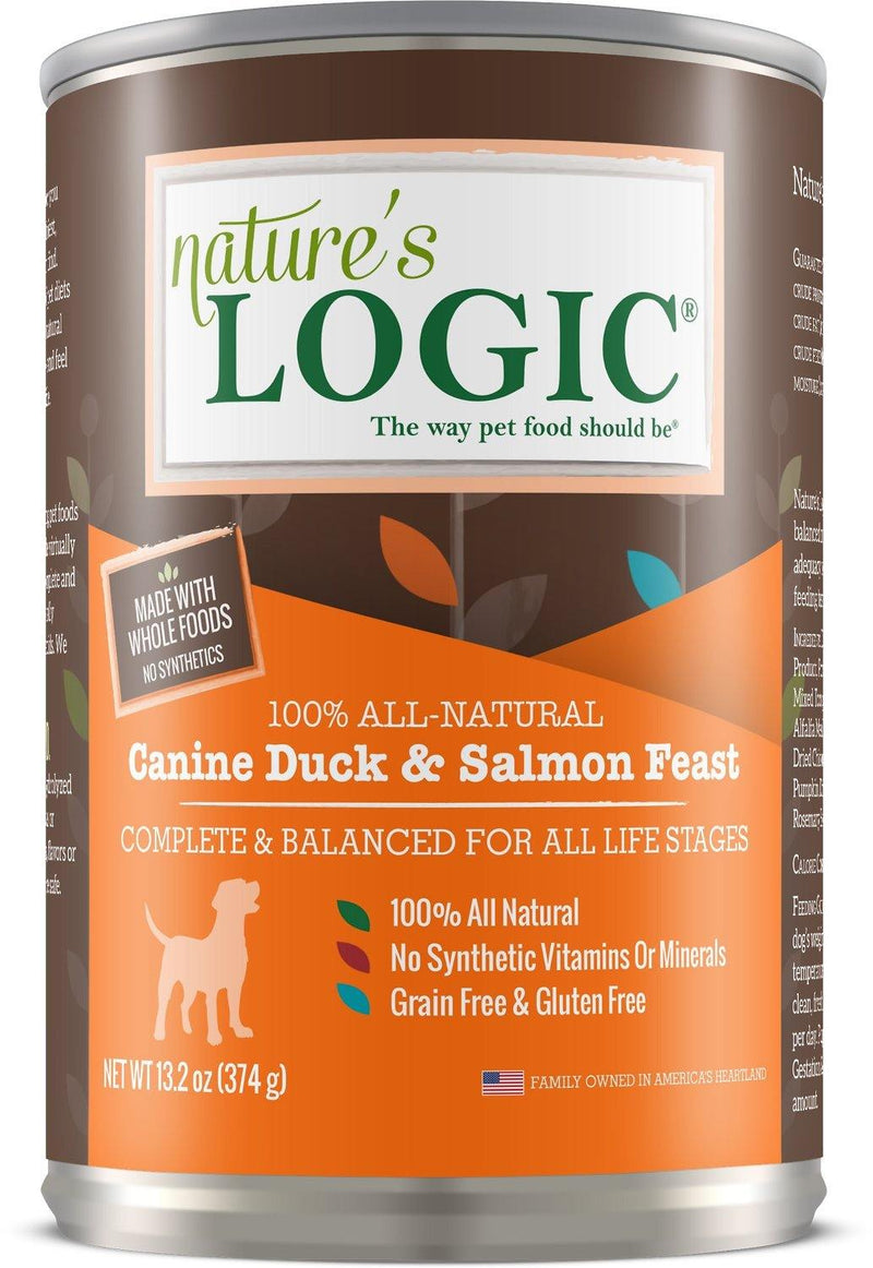 Nature's Logic Canine Duck & Salmon Feast Grain-Free Canned Dog Food Canada