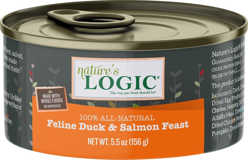 Nature's Logic Feline Duck & Salmon Feast Grain-Free Canned Cat Food canada