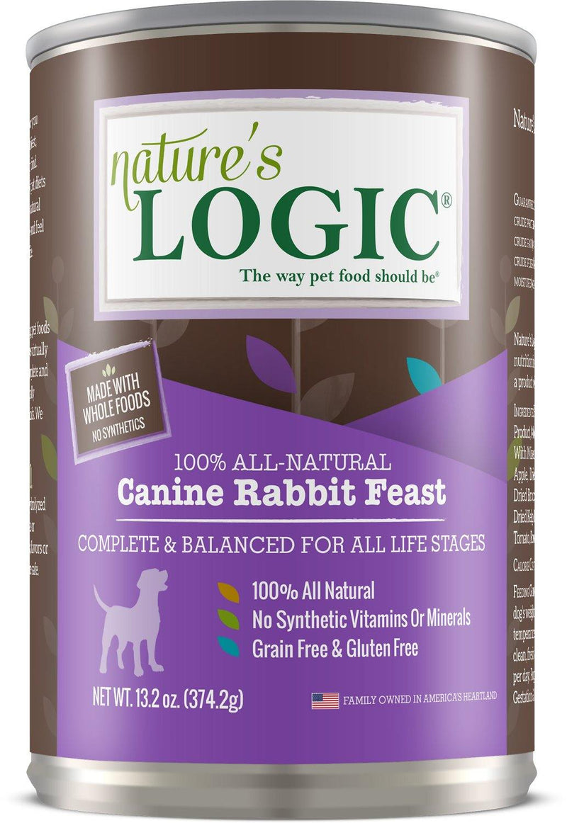 Nature's Logic Canine Rabbit Feast Grain-Free Canned Dog Food Canada