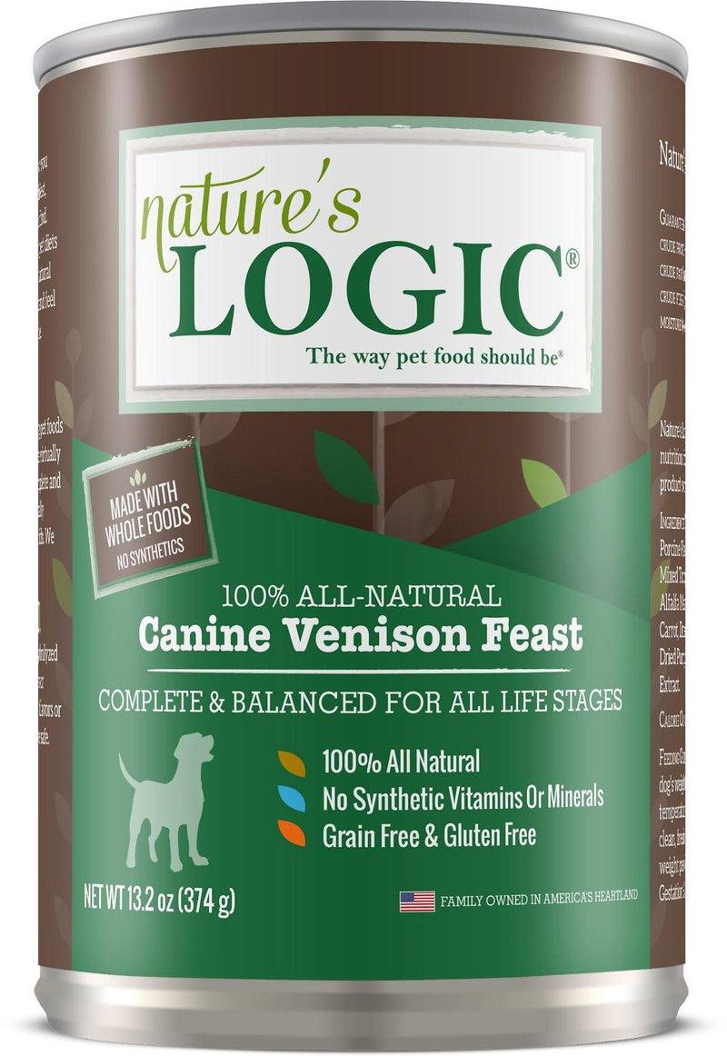 Nature's Logic Canine Venison Feast Grain-Free Canned Dog Food Canada