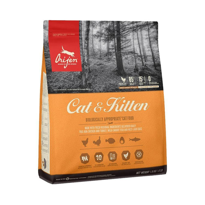 ORIJEN Cat & Kitten Grain-Free Dry Cat Food (4 lb)