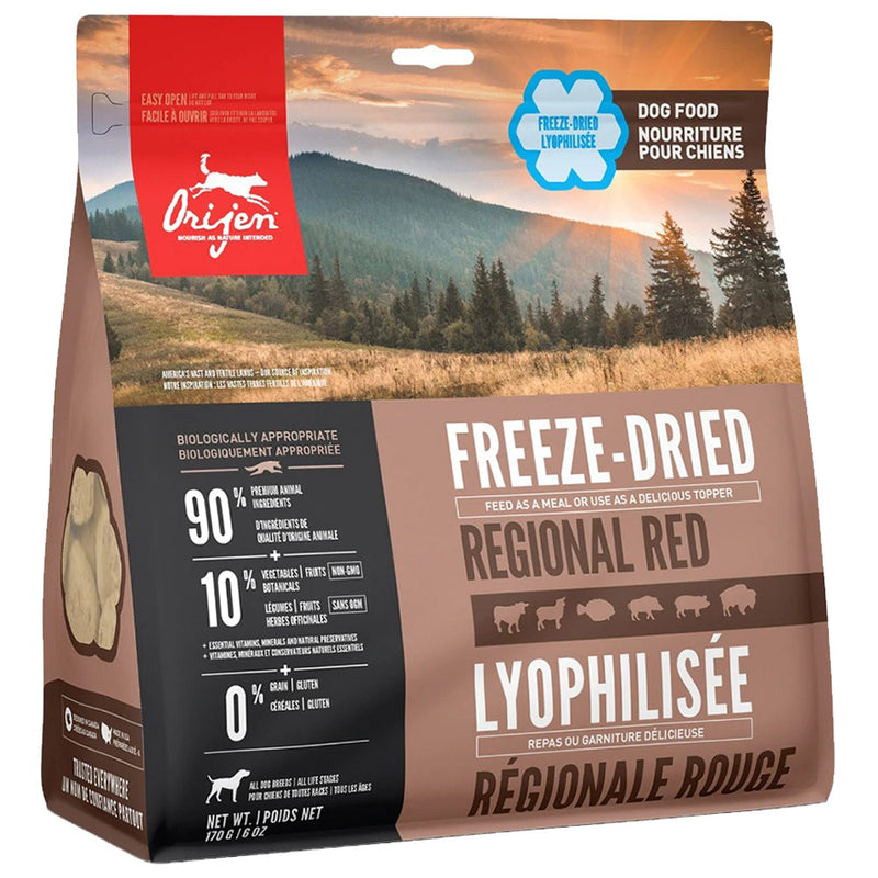 ORIJEN Regional Red Freeze-Dried Dog Food (6 oz)