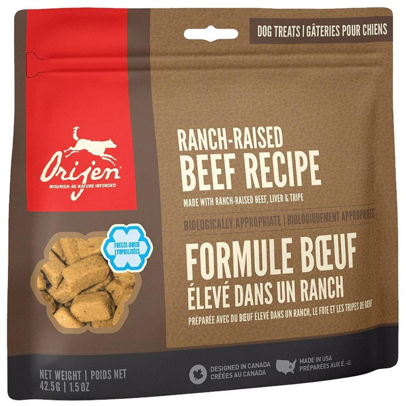 ORIJEN Ranch Raised Beef Recipe Freeze-Dried Dog Treats (1.5 oz)