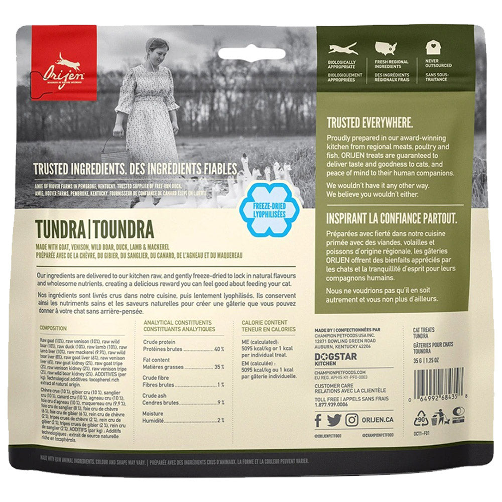 Orijen tundra best sale freeze dried food