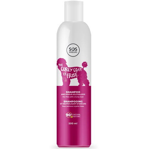 SOS Odors Shampoo and Odour Neutralizer for Dogs with Curly Coat (500-ml bottle)