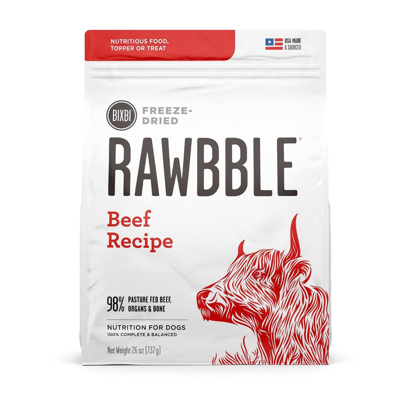 BIXBI RAWBBLE Beef Recipe Freeze-Dried Dog Food - Petanada