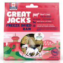 Great Jack's Freeze-Dried Raw Beef Liver Grain-Free Dog Treats - Petanada
