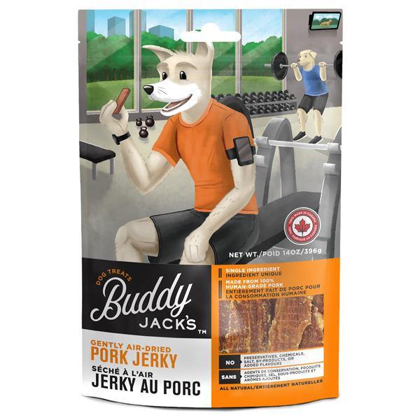 Buddy Jack's Air-Dried Pork Jerky Dog Treats - Petanada